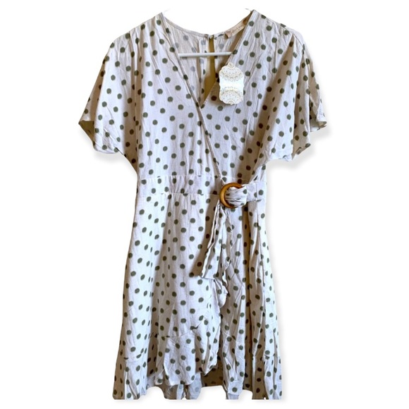 Altar'd State Dresses & Skirts - ✨NWT Altar’d State Polka Dot Wrap Dress